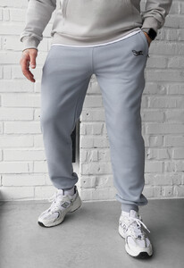 Фото - Мужские спортивные штаны из качественного хлопка Staff ho logo light gray - Men box