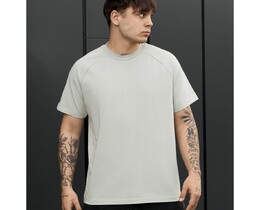 Фото - Мужская однотонная футболка Staff light olive - Men box