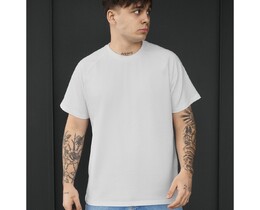 Фото - Чоловіча однотонна стильна базова футболка Staff white - Men box