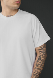 Фото - Чоловіча однотонна стильна базова футболка Staff white - Men box