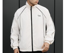 Фото - Чоловіча спортивна куртка вітровка ma milk & black reflective oversize - Men box