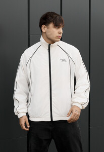 Фото - Чоловіча спортивна куртка вітровка ma milk & black reflective oversize - Men box