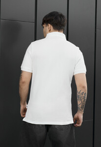 Фото - Мужское белое поло из 100% хлопка классического кроя Staff white - Men box