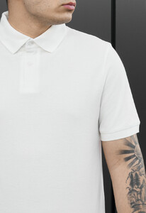 Фото - Мужское белое поло из 100% хлопка классического кроя Staff white - Men box