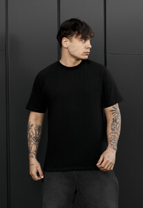 Фото - Мужская однотонная базовая футболка Staff black reglan - Men box