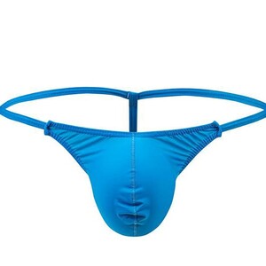 Фото - Чоловічі блакитні стрінги з поліаміду Ciokicx - Men box