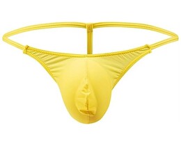 Фото - Мужские желтые стринги из полиамида Ciokicx - Men box