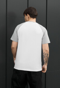 Фото - Мужская спортивная футболка Staff logo white & light gray - Men box