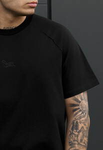 Фото - Чоловіча однотонна стильна футболка Staff logo black - Men box