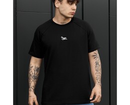 Фото - Чоловіча футболка з підкатами на рукавах Staff logo black - Men box