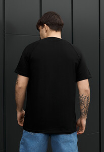 Фото - Мужская футболка с подкатами на рукавах Staff logo black - Men box