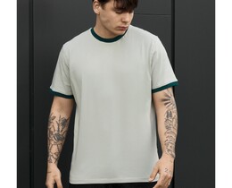 Фото - Чоловіча базова футболка Staff lu light olive & green - Men box