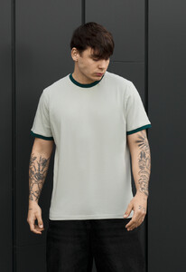 Фото - Чоловіча базова футболка Staff lu light olive & green - Men box