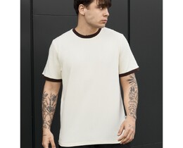 Фото - Чоловіча базова футболка Staff lu milk & brown - Men box