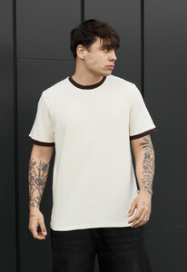 Фото - Чоловіча базова футболка Staff lu milk & brown - Men box