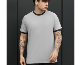 Фото - Чоловіча базова футболка Staff lu light gray & graphite - Men box