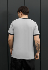 Фото - Чоловіча базова футболка Staff lu light gray & graphite - Men box