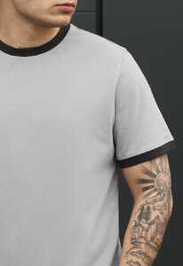 Фото - Чоловіча базова футболка Staff lu light gray & graphite - Men box