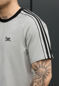 Фото - Мужская спортивная футболка Staff gray logo lampas - Men box