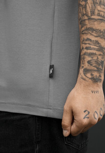 Фото - Мужская однотонная футболка Staff gray basic - Men box