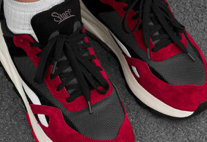 Фото - Мужские яркие кроссовки Staff red & dark gray reflective - Men box