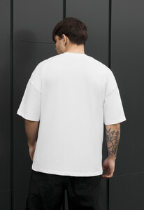 Фото - Мужская качественная футболка Staff logo & birds oversize - Men box