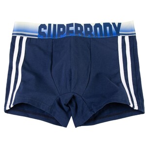 Фото - Боксеры мужские SuperBody темно-синие с белыми полосками - Men box