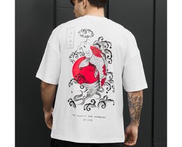 Фото - Мужская футболка с принтом Staff harmony of life oversize - Men box