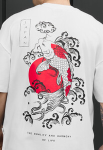 Фото - Мужская футболка с принтом Staff harmony of life oversize - Men box