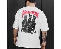 Фото - Мужская футболка с принтом Staff dogs oversize - Men box