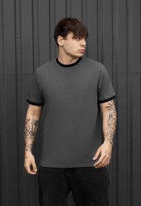 Фото - Чоловіча базова футболка Staff lu graphite & black - Men box