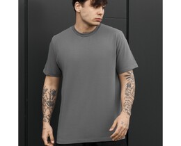 Фото - Чоловіча однотонна якісна футболка Staff gray - Men box