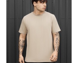 Фото - Чоловіча однотонна футболка Staff light brown - Men box
