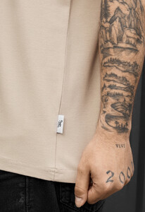 Фото - Чоловіча однотонна футболка Staff light brown - Men box