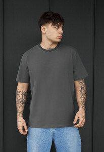 Фото - Чоловіча однотонна футболка Staff dark gray - Men box