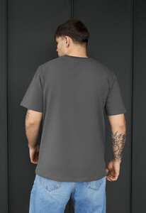 Фото - Чоловіча однотонна футболка Staff dark gray - Men box