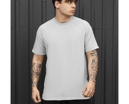 Фото - Чоловіча однотонна футболка Staff light gray - Men box