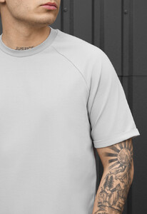 Фото - Чоловіча однотонна футболка Staff light gray - Men box