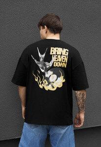 Фото - Мужская футболка с принтом Staff heaven oversize - Men box