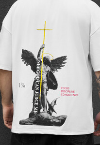 Фото - Чоловіча футболка з принтом Staff only God oversize - Men box