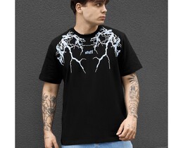 Фото - Чоловіча футболка з принтом Staff logo & lightning - Men box