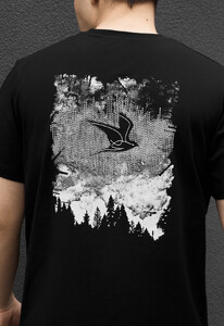 Фото - Мужская футболка с принтом Staff bird & forest - Men box