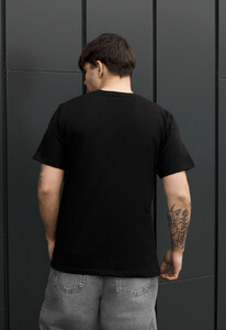 Фото - Мужская однотонная стильная футболка Staff black - Men box