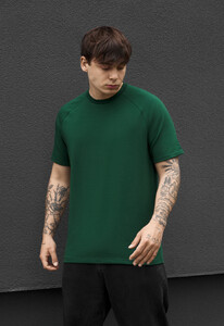 Фото - Мужская однотонная стильная футболка Staff green - Men box