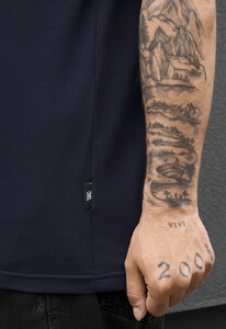 Фото - Мужская однотонная стильная футболка Staff navy - Men box