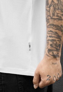 Фото - Чоловіча однотонна футболка Staff white reglan - Men box