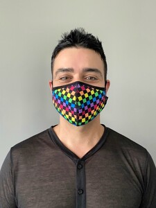Фото - Маска защитная Andrew Christian Pride Checker разноцветная - Men box