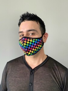 Фото - Маска защитная Andrew Christian Pride Checker разноцветная - Men box