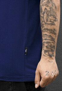 Фото - Мужская футболка с подкатами на рукавах Staff navy - Men box