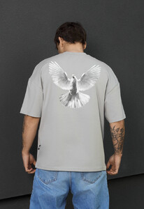 Фото - Мужская качественная футболка Staff dove oversize - Men box